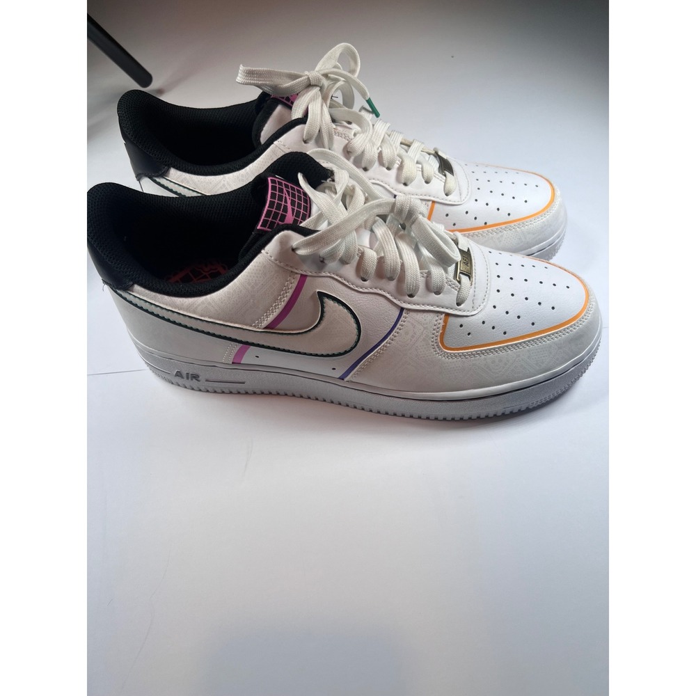 Nike Air Force 1 Low Mens 10.5 White Day of the Dead Sugar Skull CT1138-100